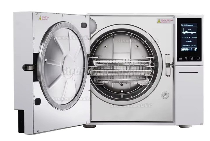 Sterilizzatore autoclave dentale classe B 18/23L da tavolo con stampante